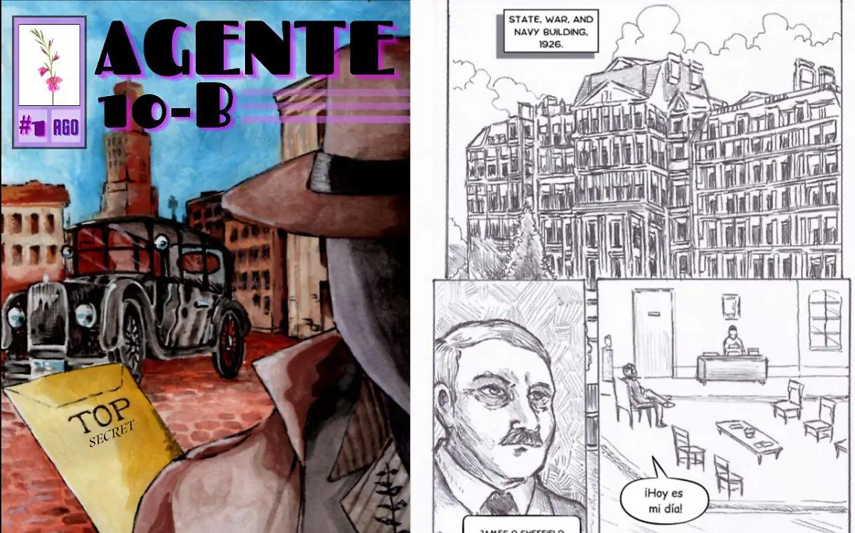 Agente 10-B es un cómic creado en Tampico y protagonizado por una mujer espía Pablo Violante